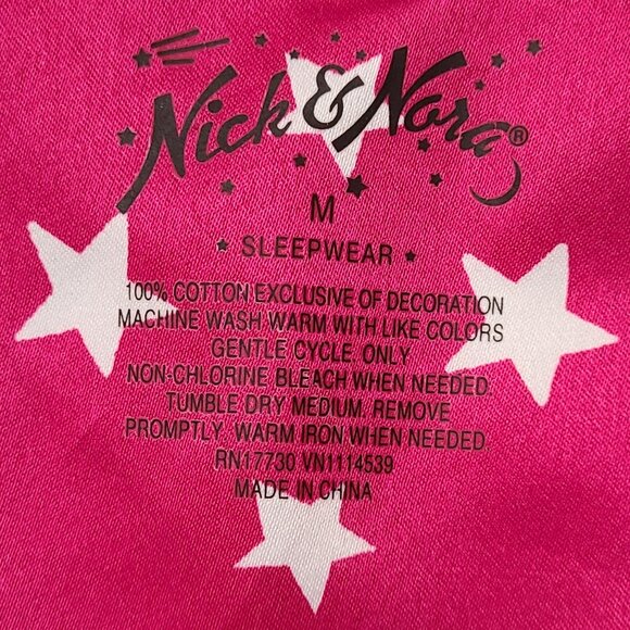 Womens M Nick and Nora 1 pc Purple Sleep Shirt Pajamas Sleepwear OWLS Medium - Picture 2 of 4